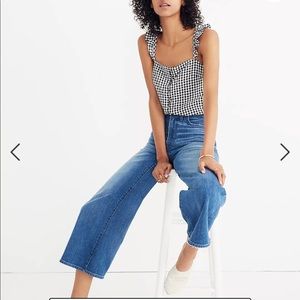 NWOT Madewell Wide-Leg Crop Finney Jeans